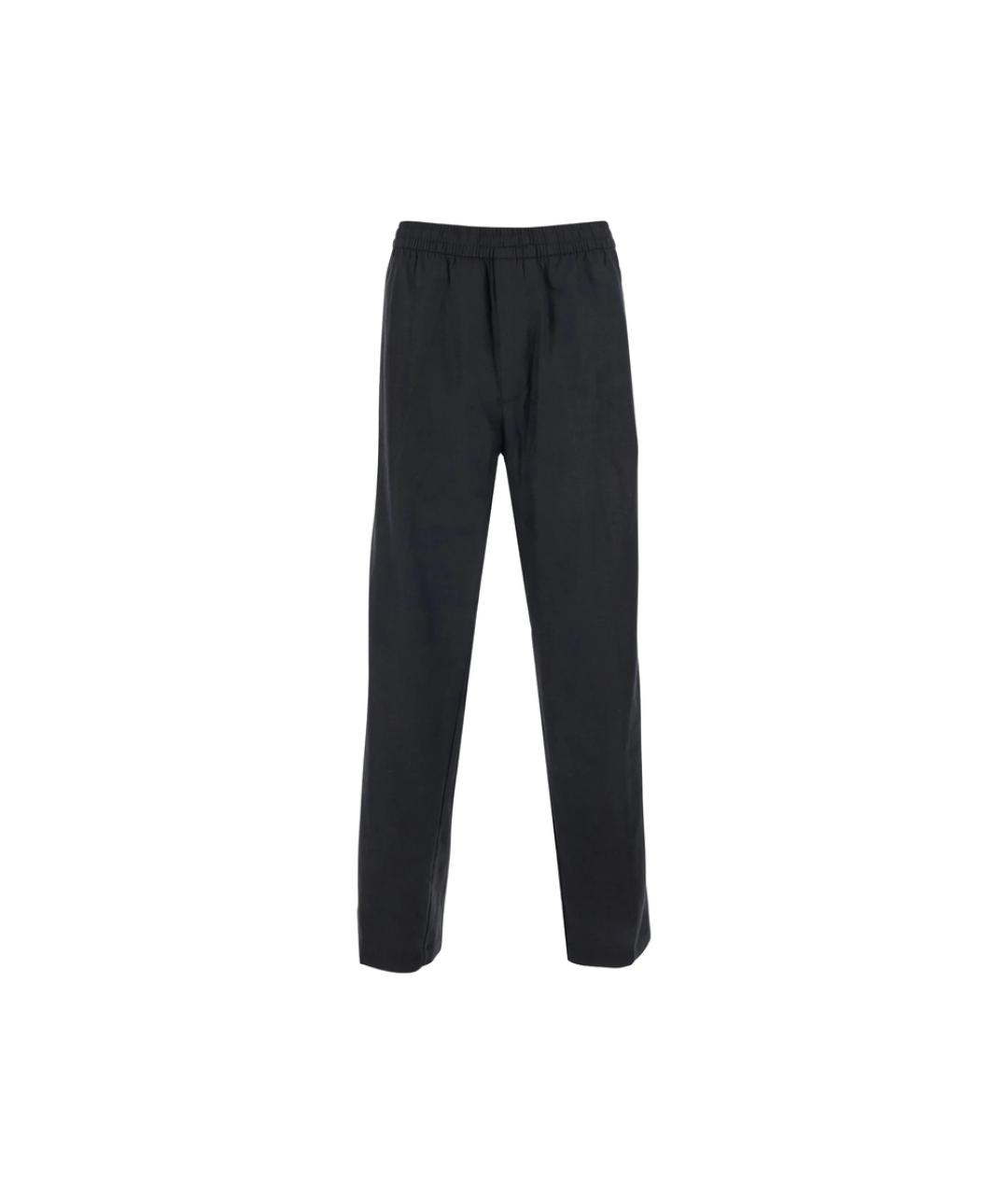 CALVIN KLEIN Черные хлопковые повседневные брюки, фото 1