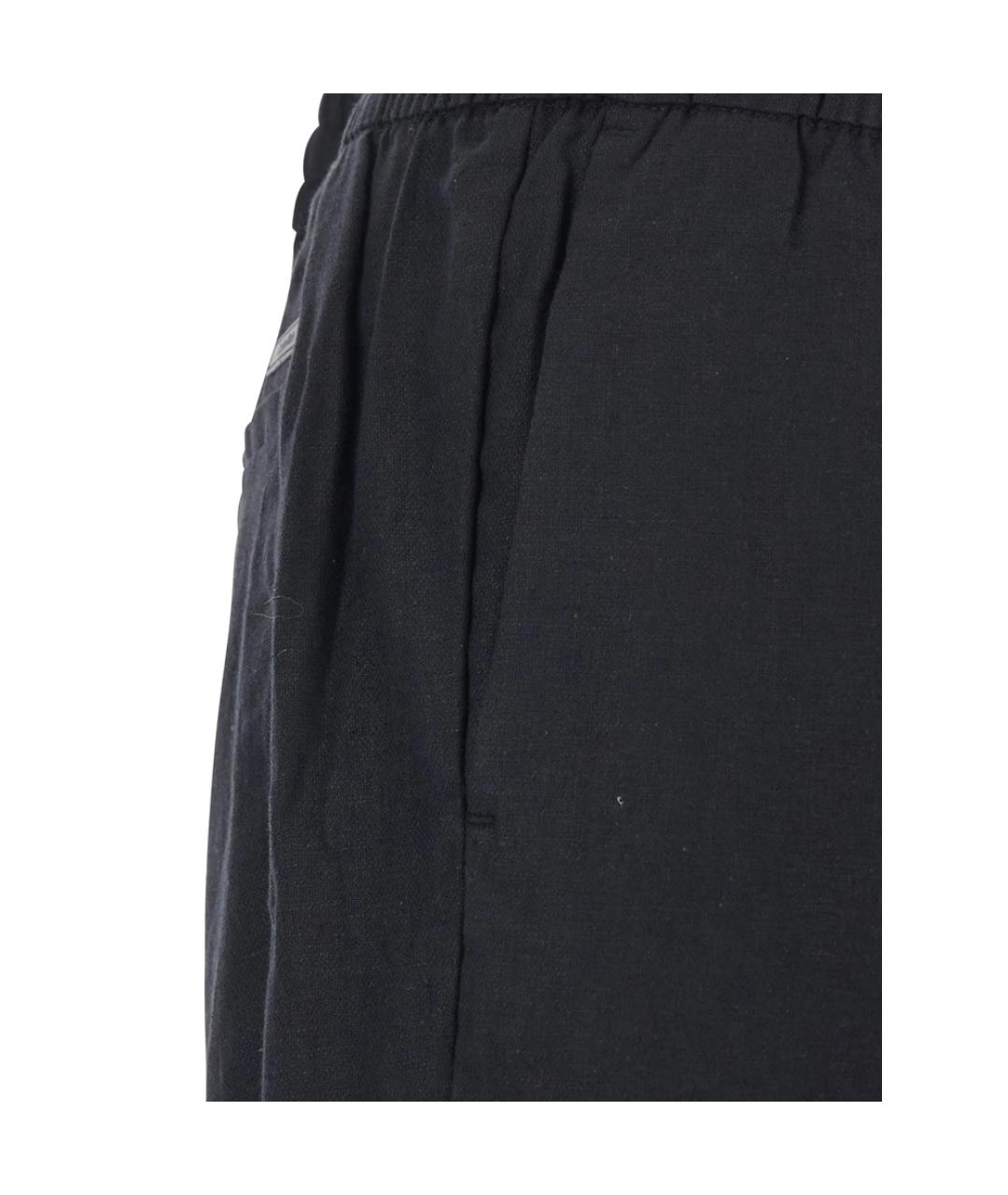 CALVIN KLEIN Черные хлопковые повседневные брюки, фото 2