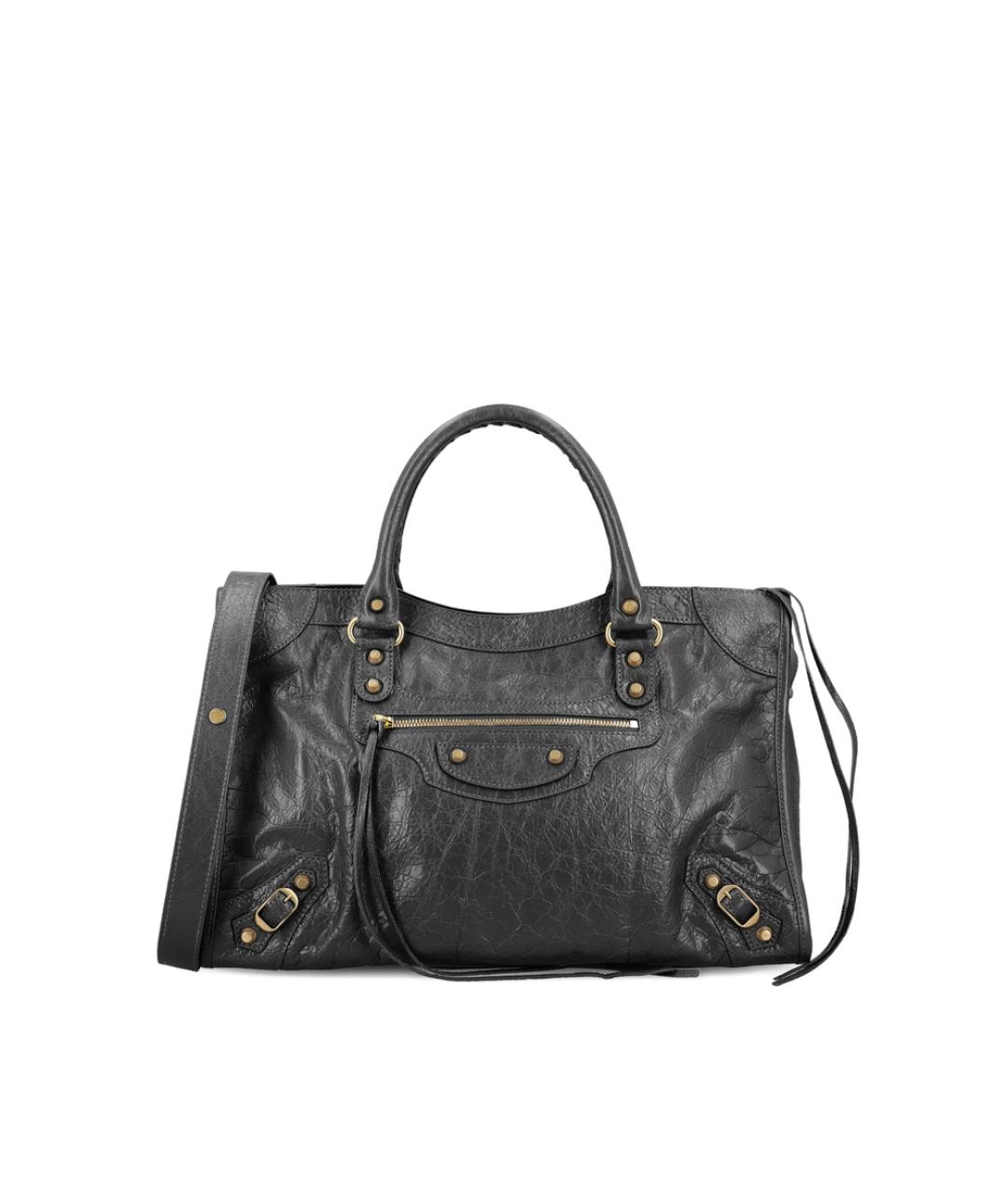BALENCIAGA Черная тканевая сумка тоут, фото 1