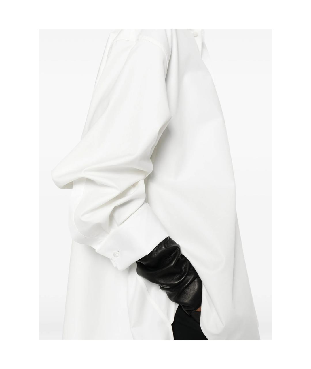 BALENCIAGA Белая хлопковая рубашка, фото 4