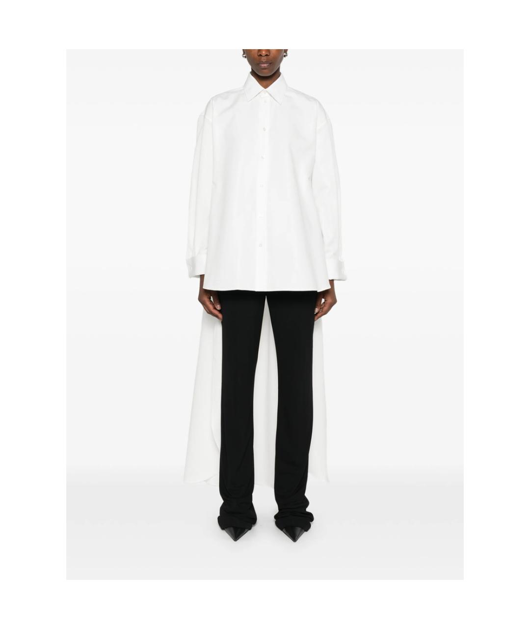 BALENCIAGA Белая хлопковая рубашка, фото 3