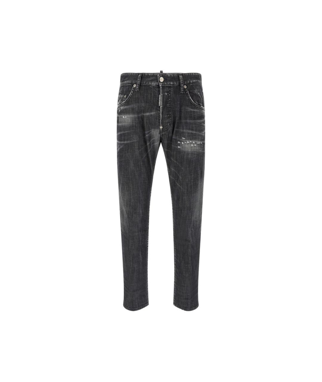 DSQUARED2 Серые хлопковые прямые джинсы, фото 1