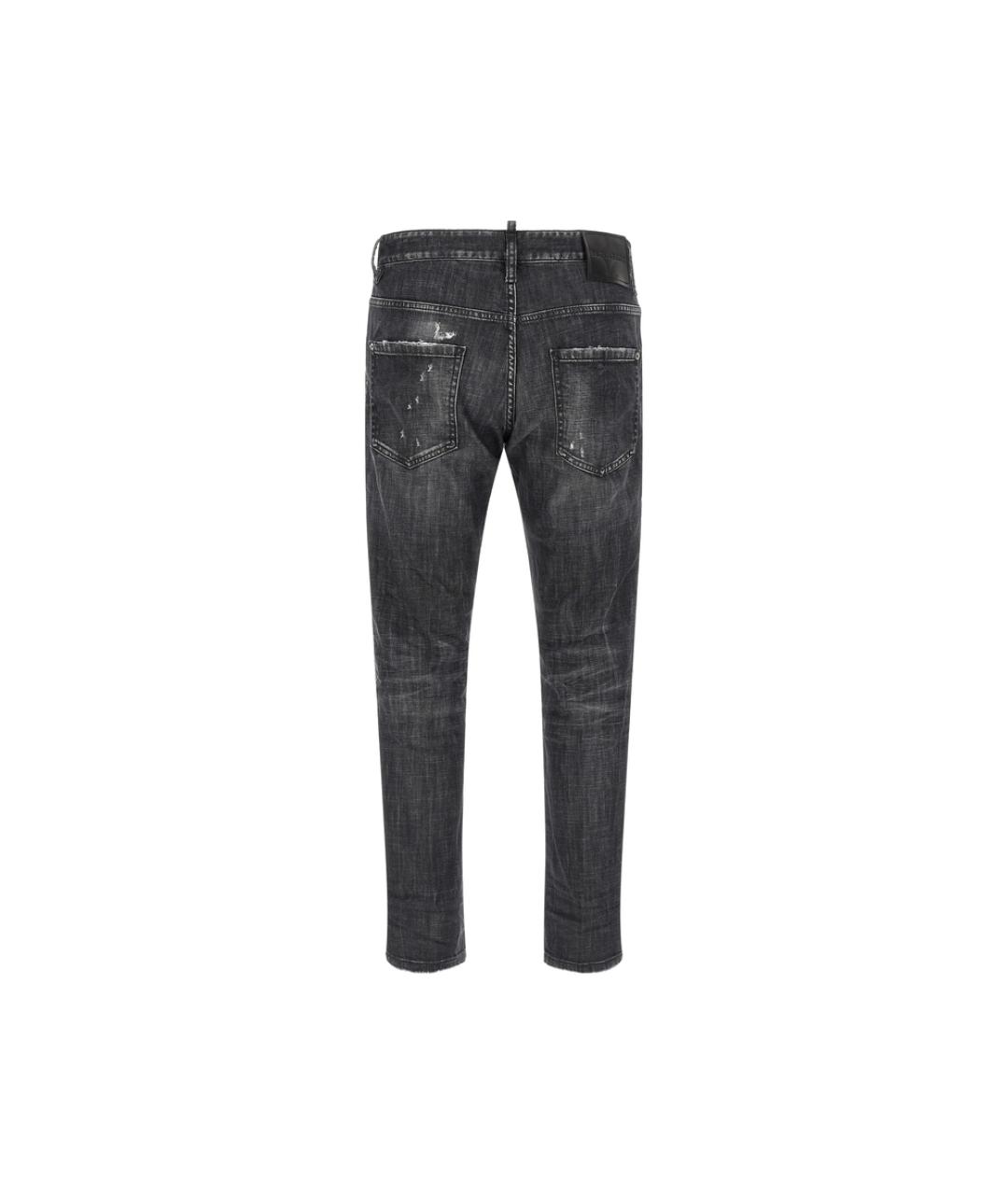 DSQUARED2 Серые хлопковые прямые джинсы, фото 4