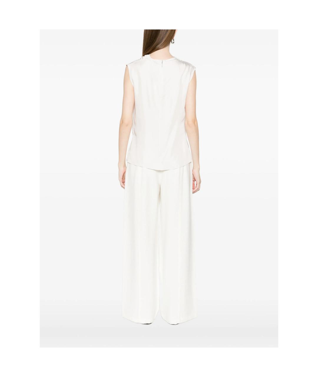 CALVIN KLEIN Белая вискозная майка, фото 3