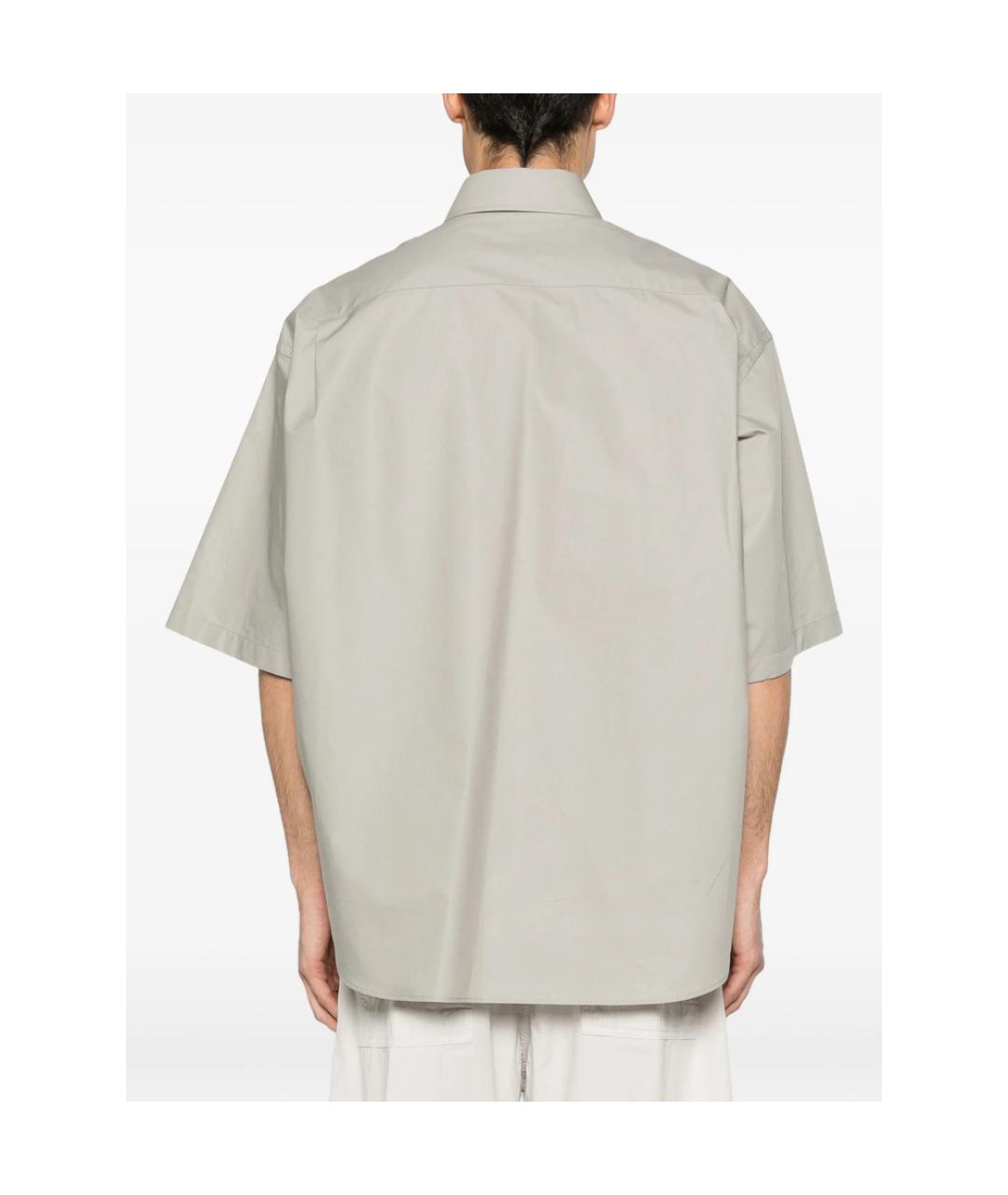 BALENCIAGA Серая хлопковая кэжуал рубашка, фото 3