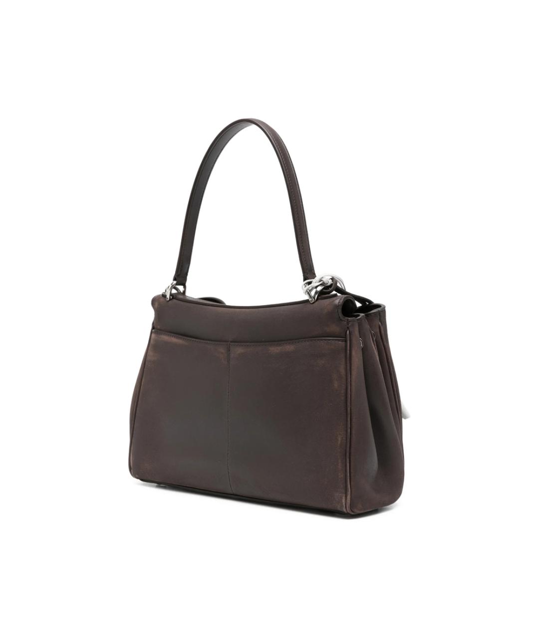 BALENCIAGA Коричневая кожаная сумка тоут, фото 4