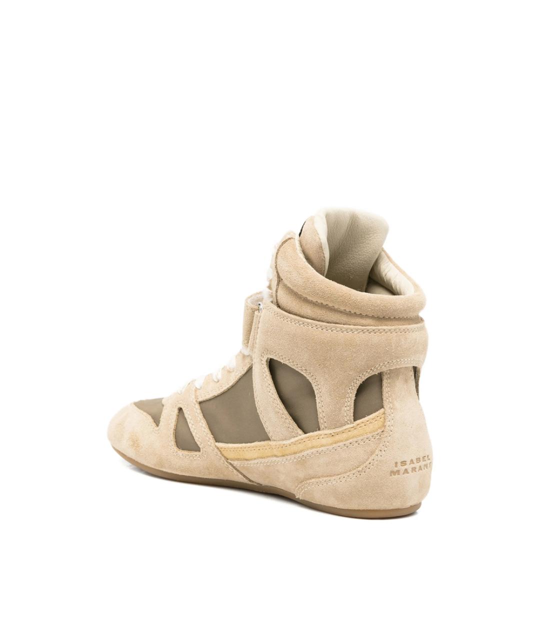ISABEL MARANT Коричневые синтетические кроссовки, фото 2