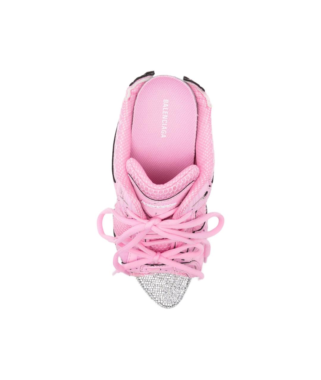 BALENCIAGA Розовые текстильные мюли, фото 3