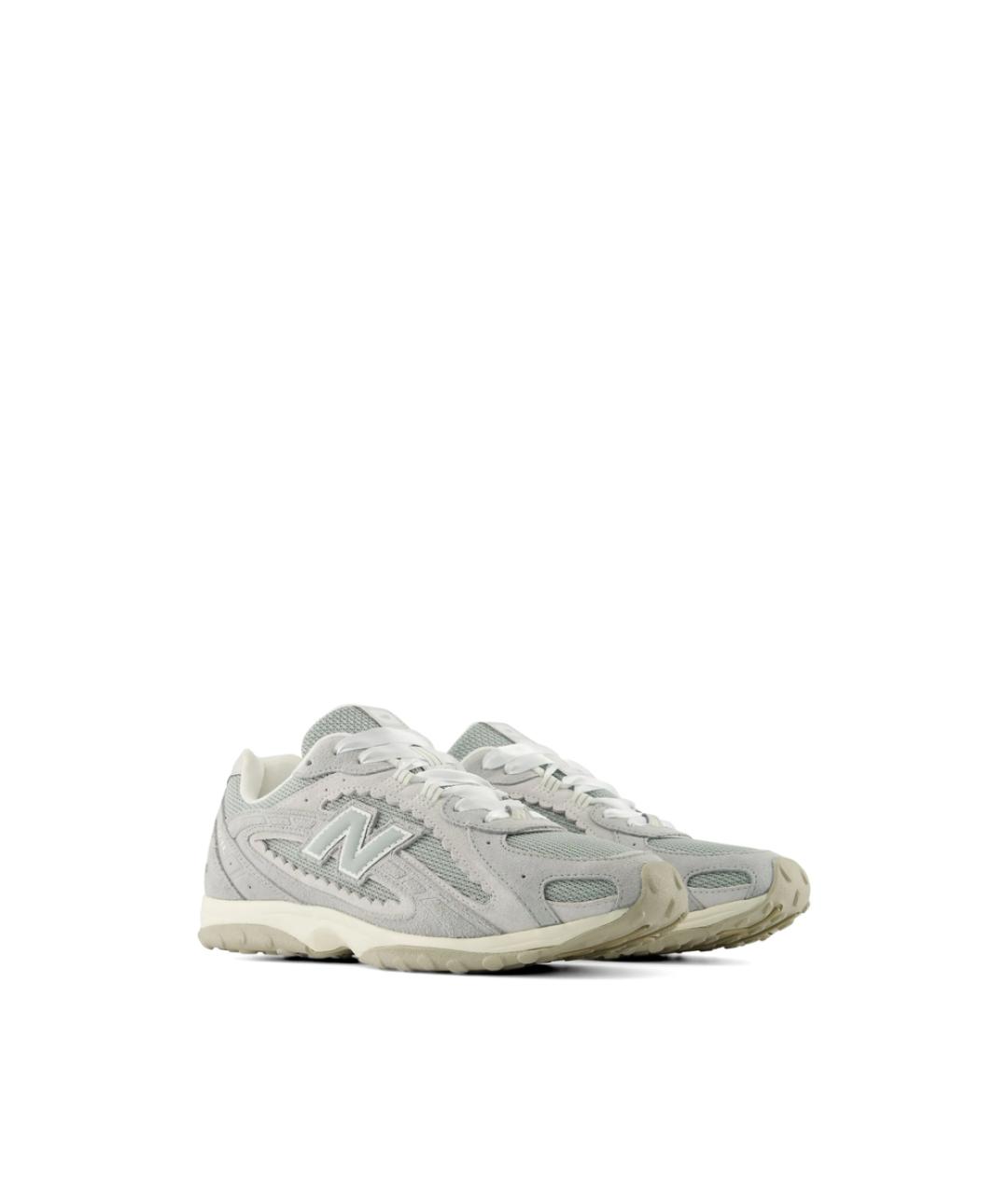 NEW BALANCE Серые замшевые низкие кроссовки / кеды, фото 2