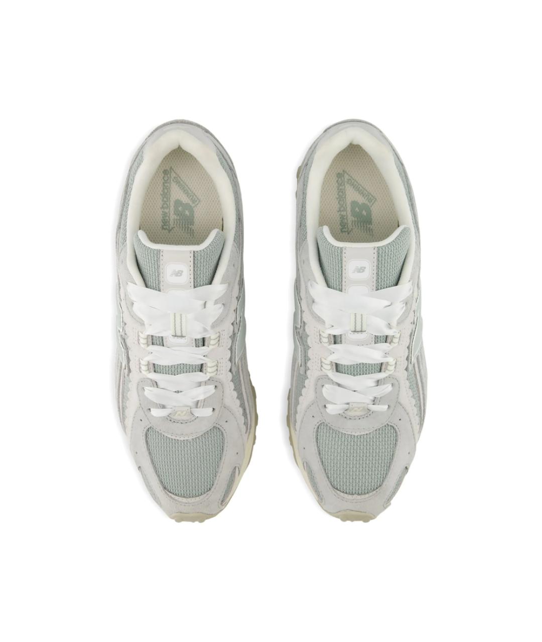 NEW BALANCE Серые замшевые низкие кроссовки / кеды, фото 4