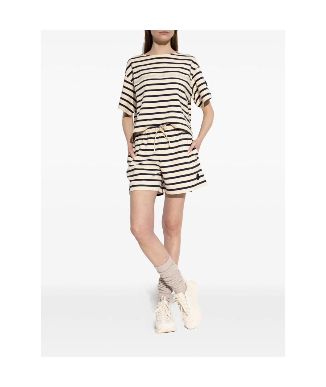 MONCLER Синие хлопковые шорты, фото 3