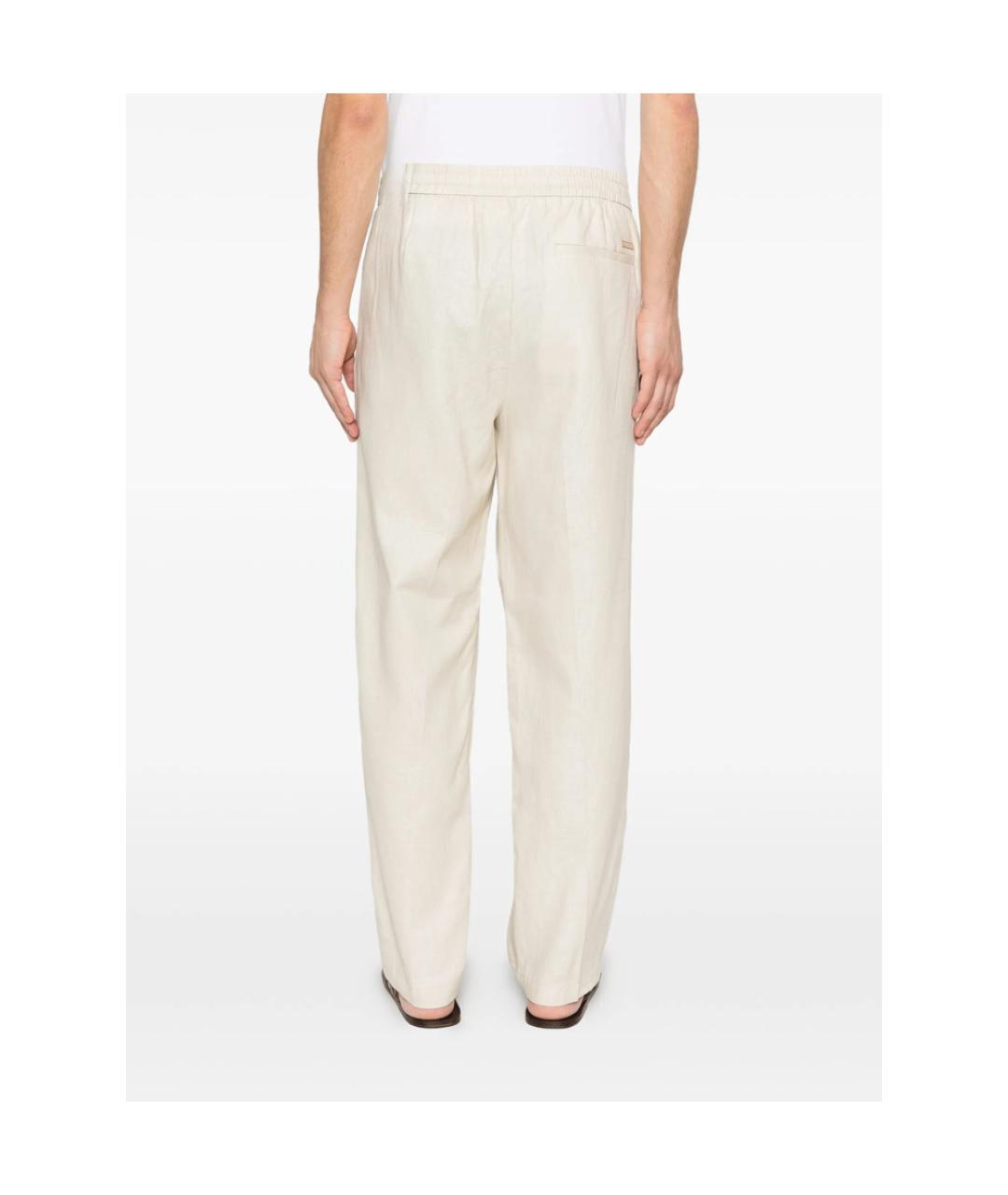 CALVIN KLEIN Белые хлопковые повседневные брюки, фото 5