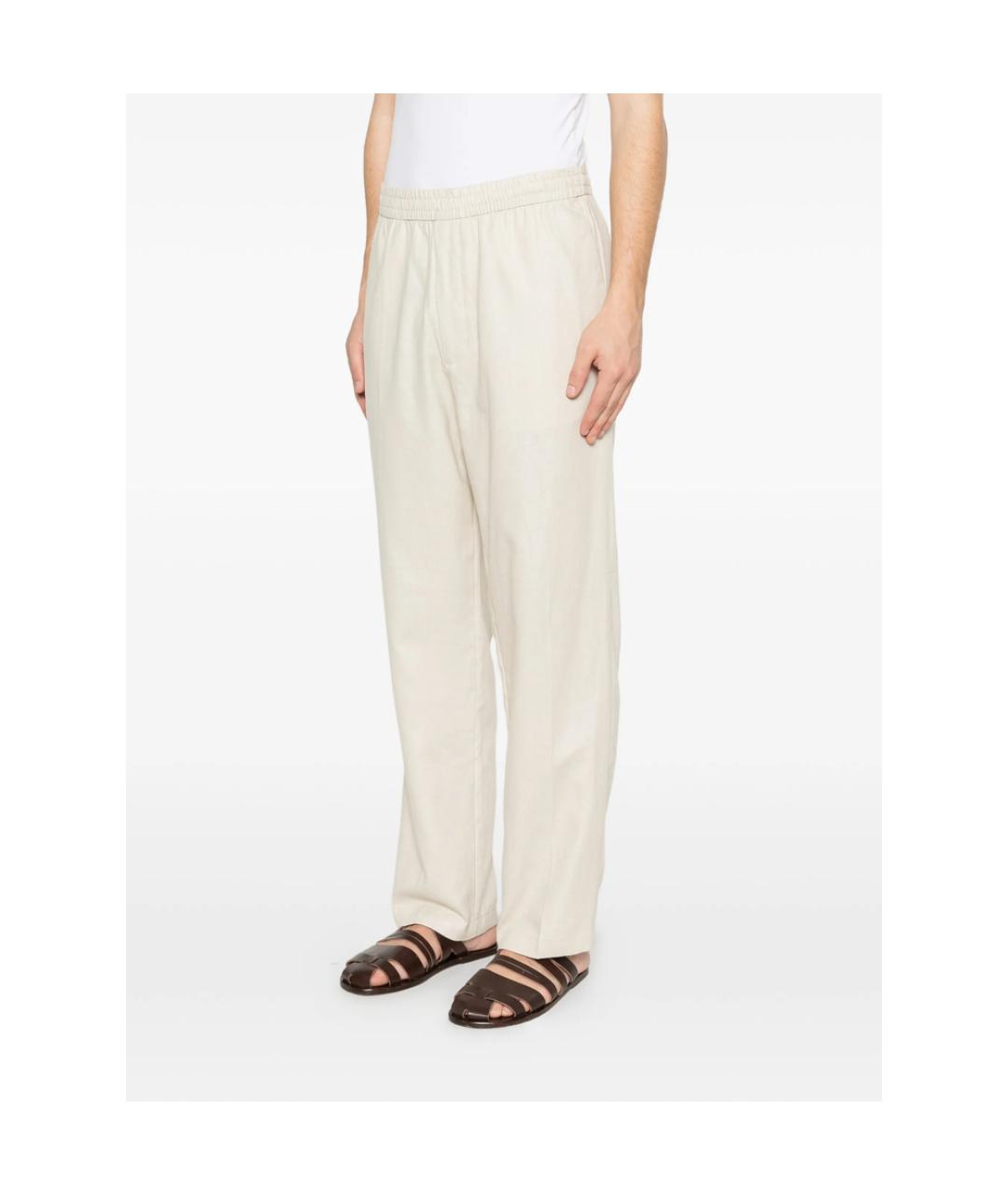 CALVIN KLEIN Белые хлопковые повседневные брюки, фото 3