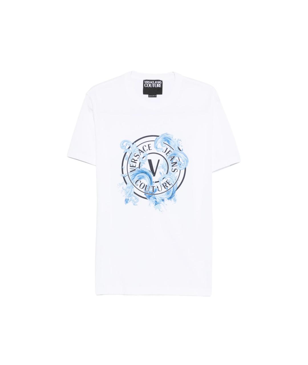 VERSACE JEANS COUTURE Белая хлопковая футболка, фото 1