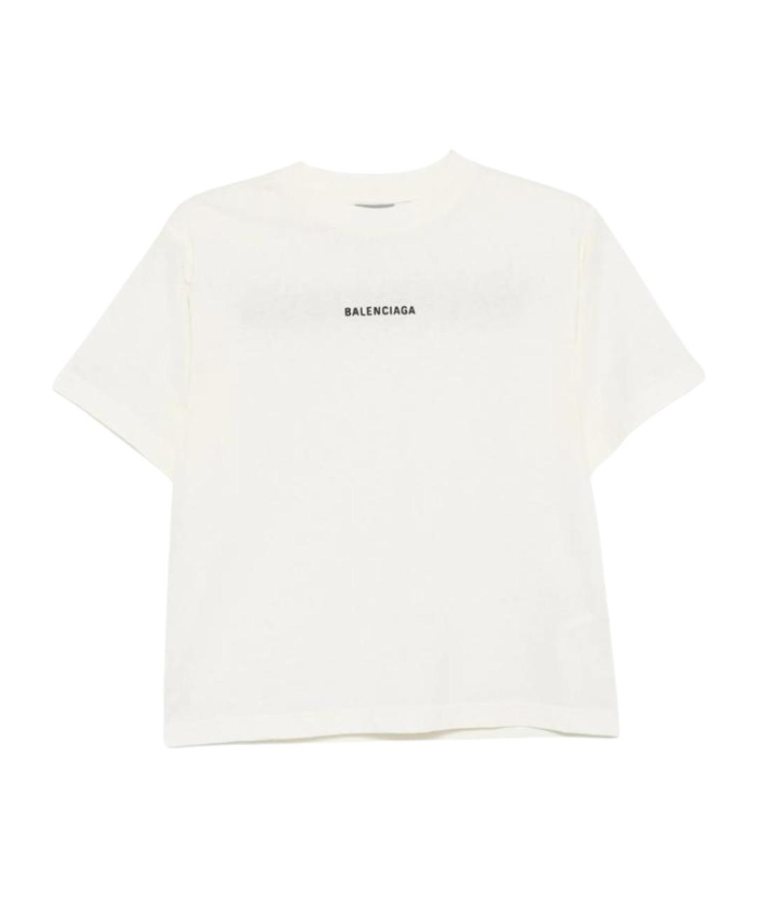 BALENCIAGA Бежевая футболка, фото 1