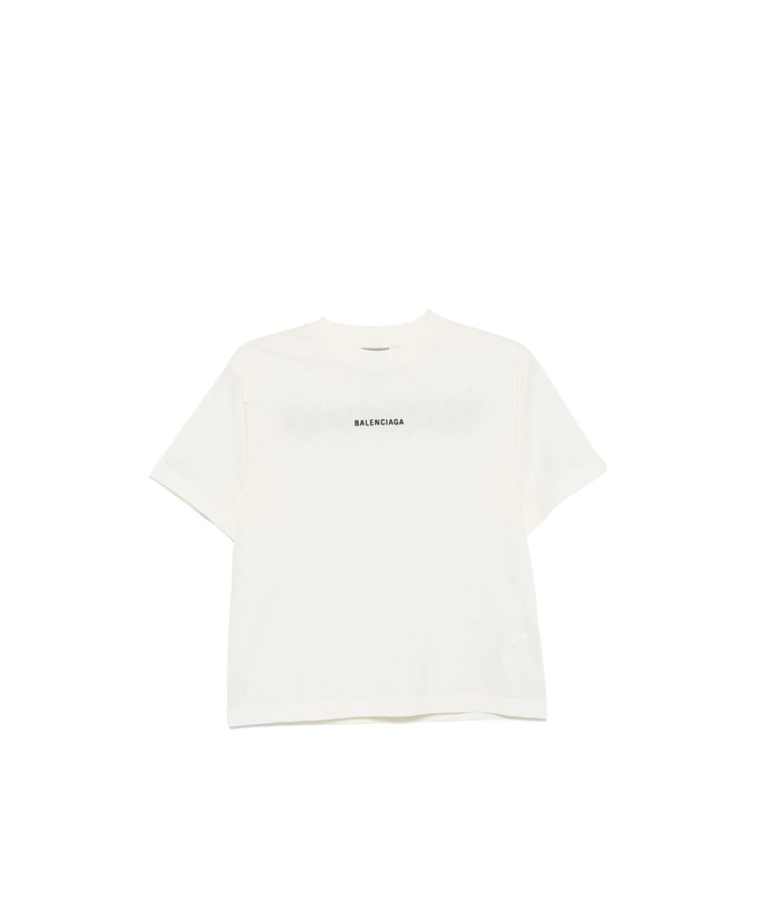 BALENCIAGA Бежевая футболка, фото 6