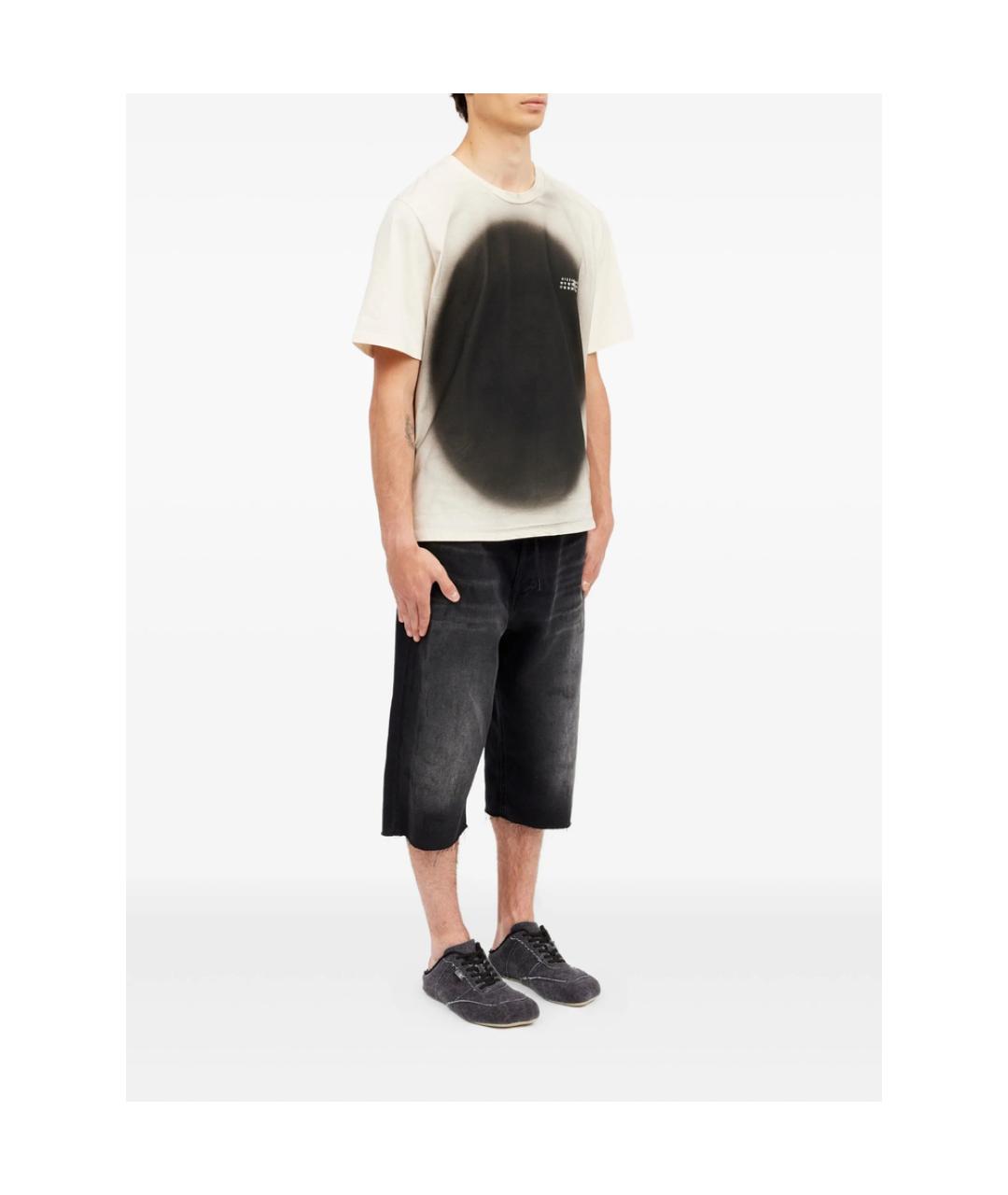 MM6 MAISON MARGIELA Белая хлопковая футболка, фото 3