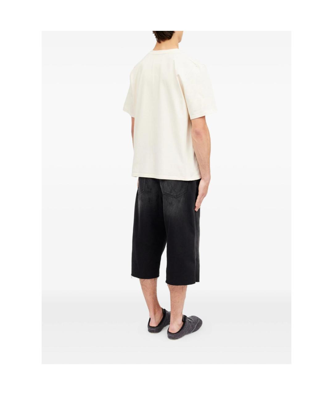 MM6 MAISON MARGIELA Белая хлопковая футболка, фото 4