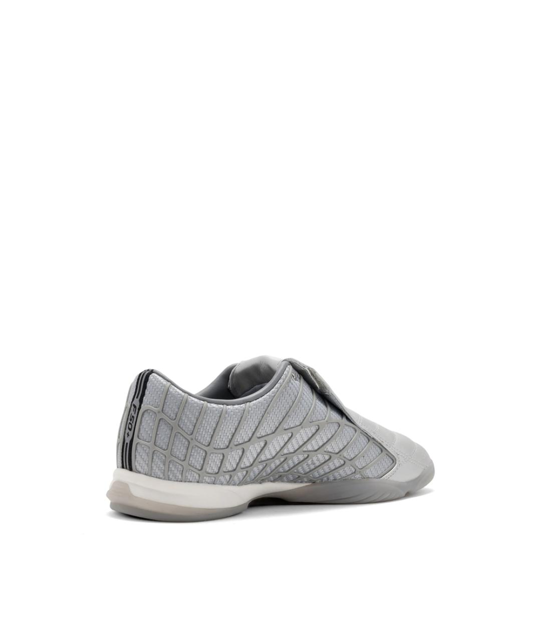 ADIDAS Серебряные кожаные слипоны, фото 3