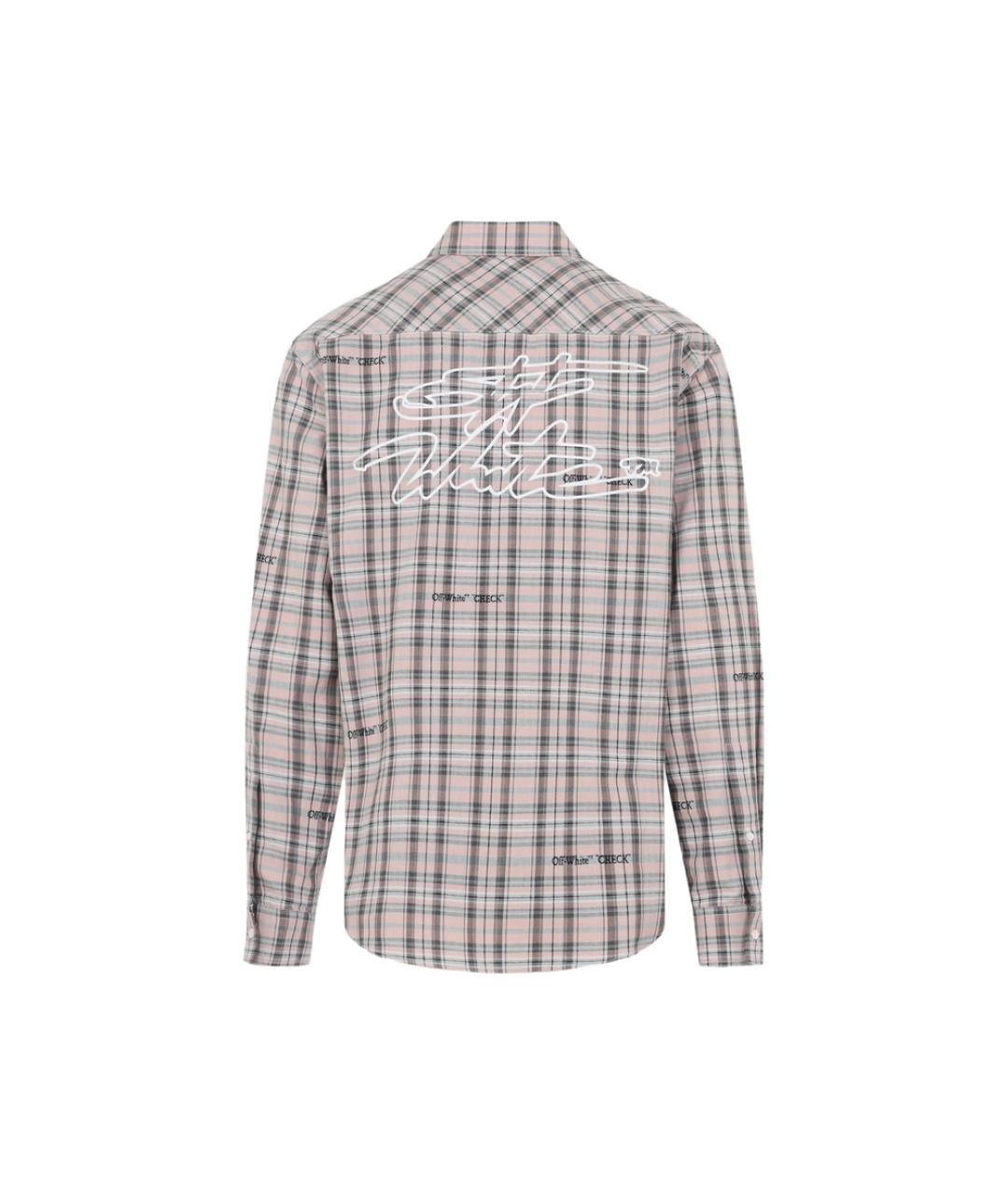 OFF-WHITE Розовая хлопковая кэжуал рубашка, фото 2