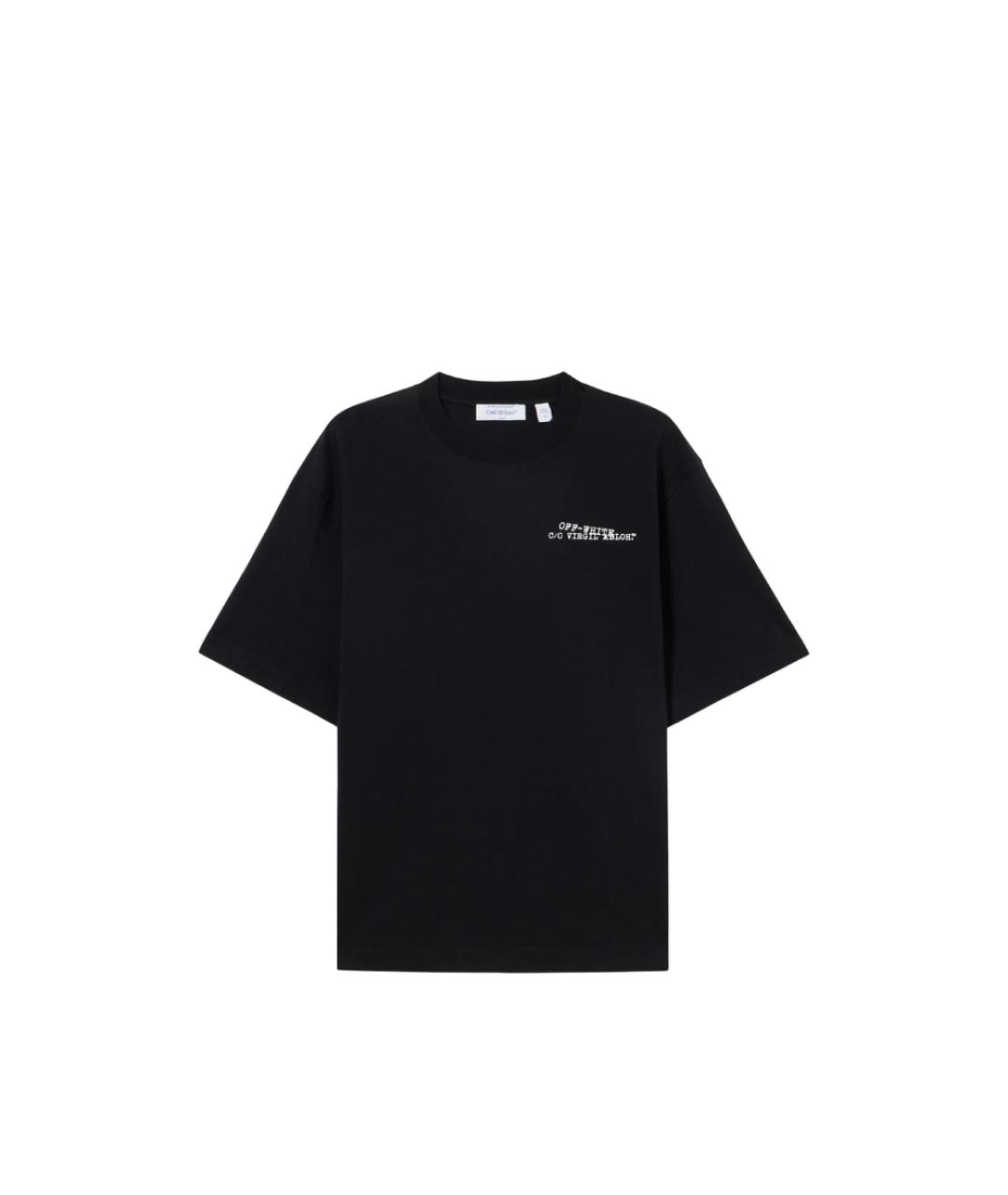 OFF-WHITE Черная футболка, фото 1