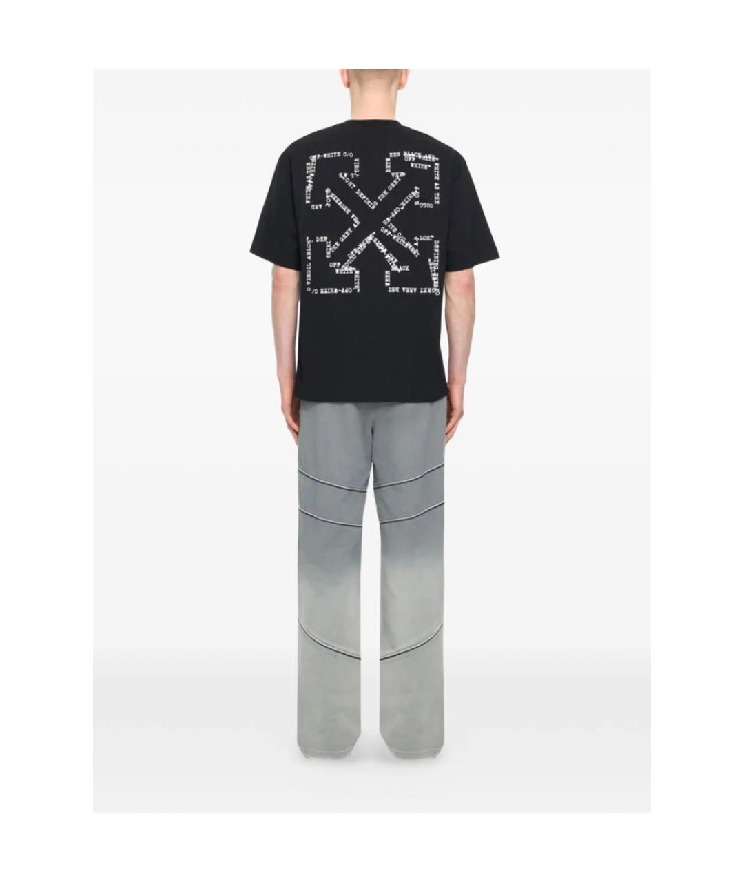 OFF-WHITE Черная футболка, фото 3