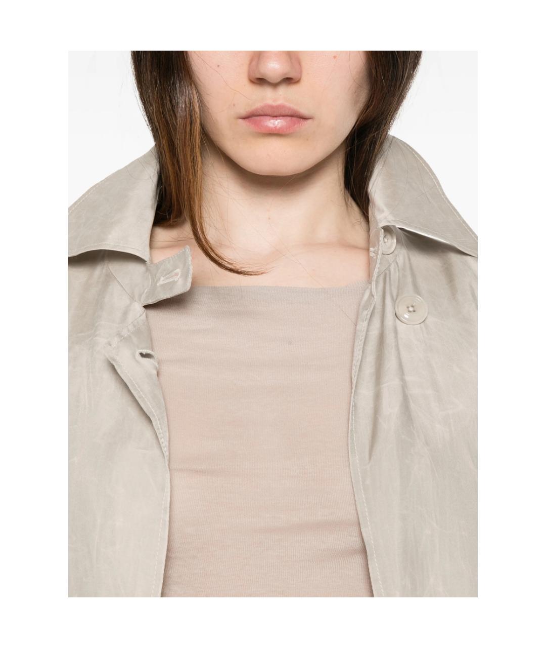 RICK OWENS Бежевая майка, фото 3
