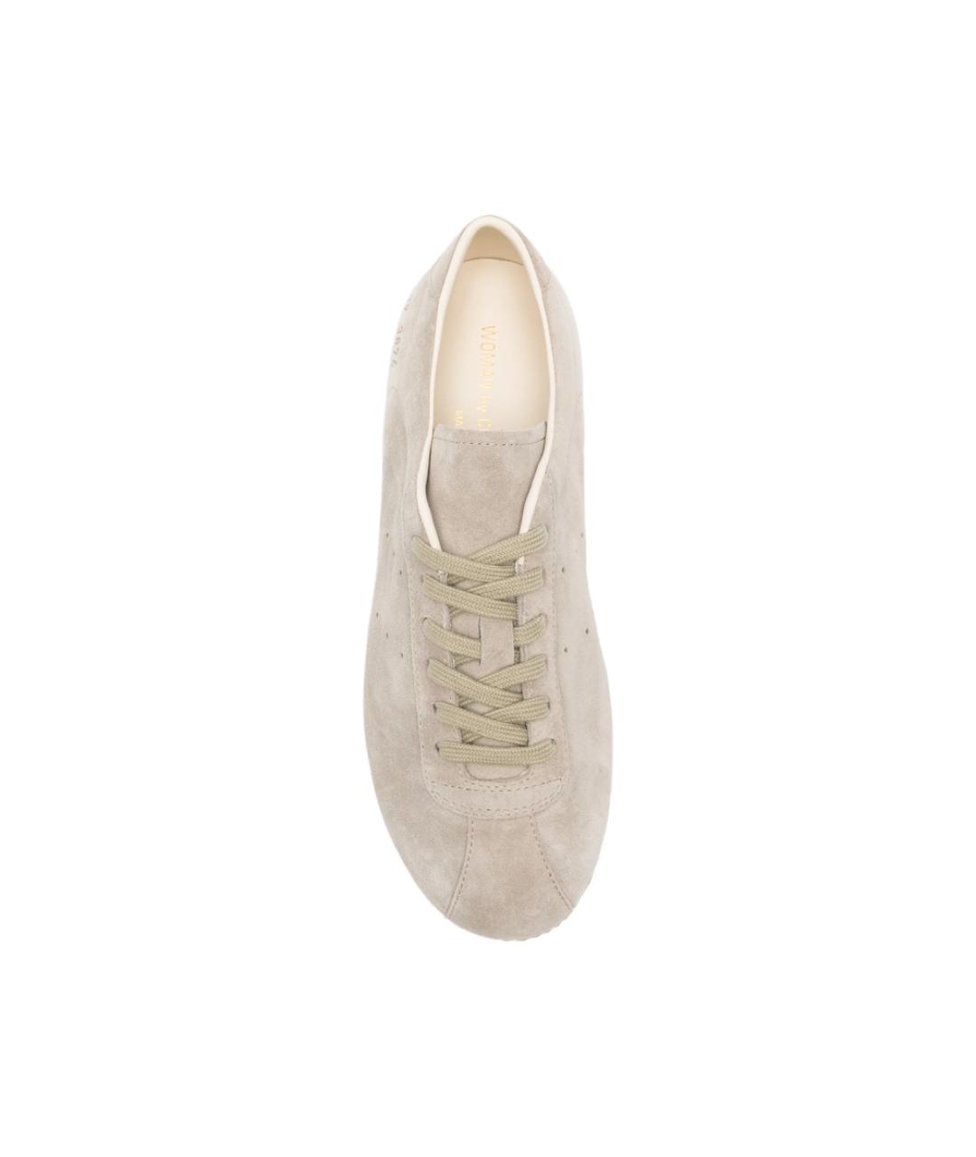 COMMON PROJECTS Бежевые нубуковые кеды, фото 3