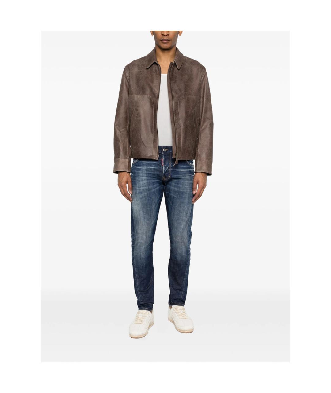 DSQUARED2 Синие джинсы скинни, фото 4