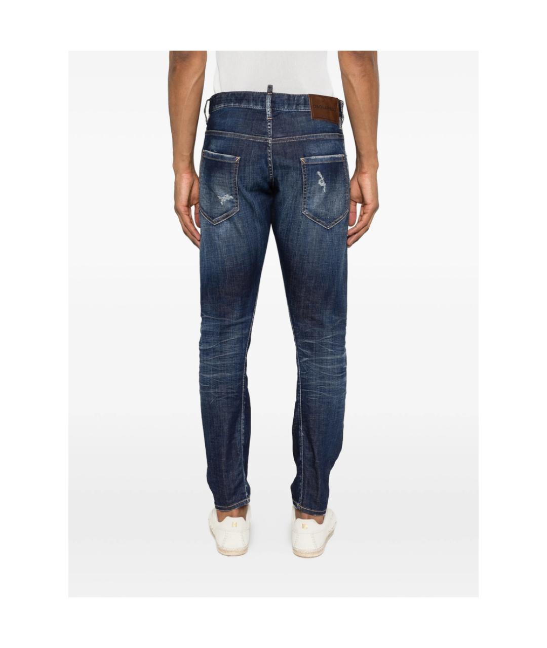 DSQUARED2 Синие джинсы скинни, фото 2