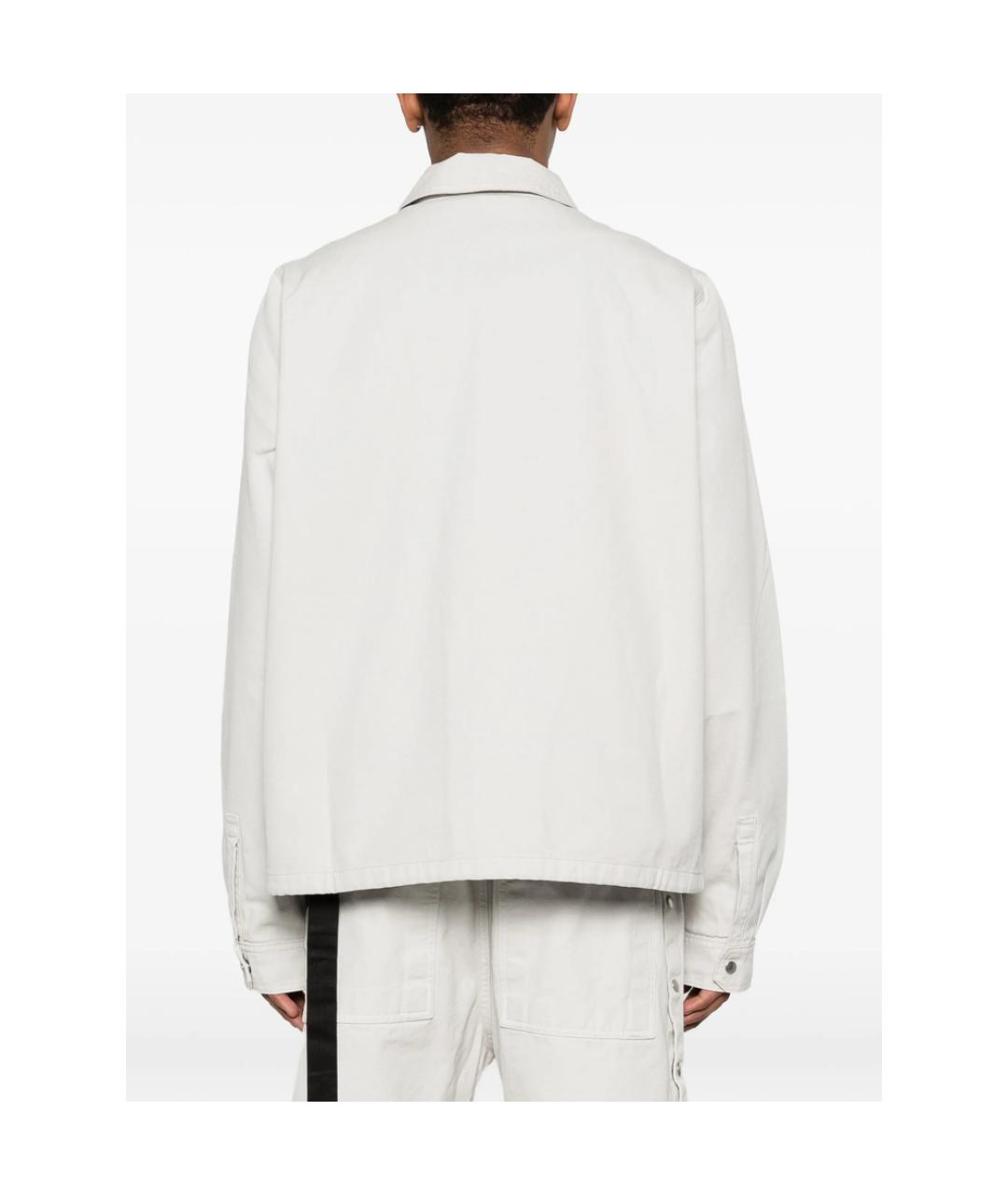 RICK OWENS DRKSHDW Белая хлопковая куртка, фото 4