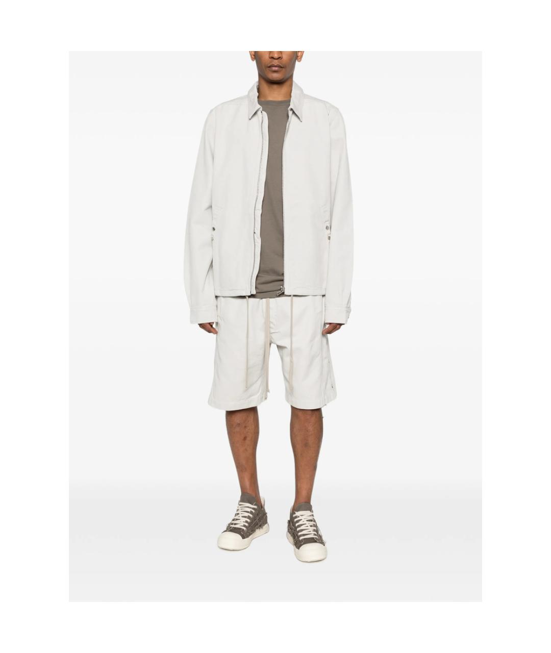 RICK OWENS DRKSHDW Белая хлопковая куртка, фото 2