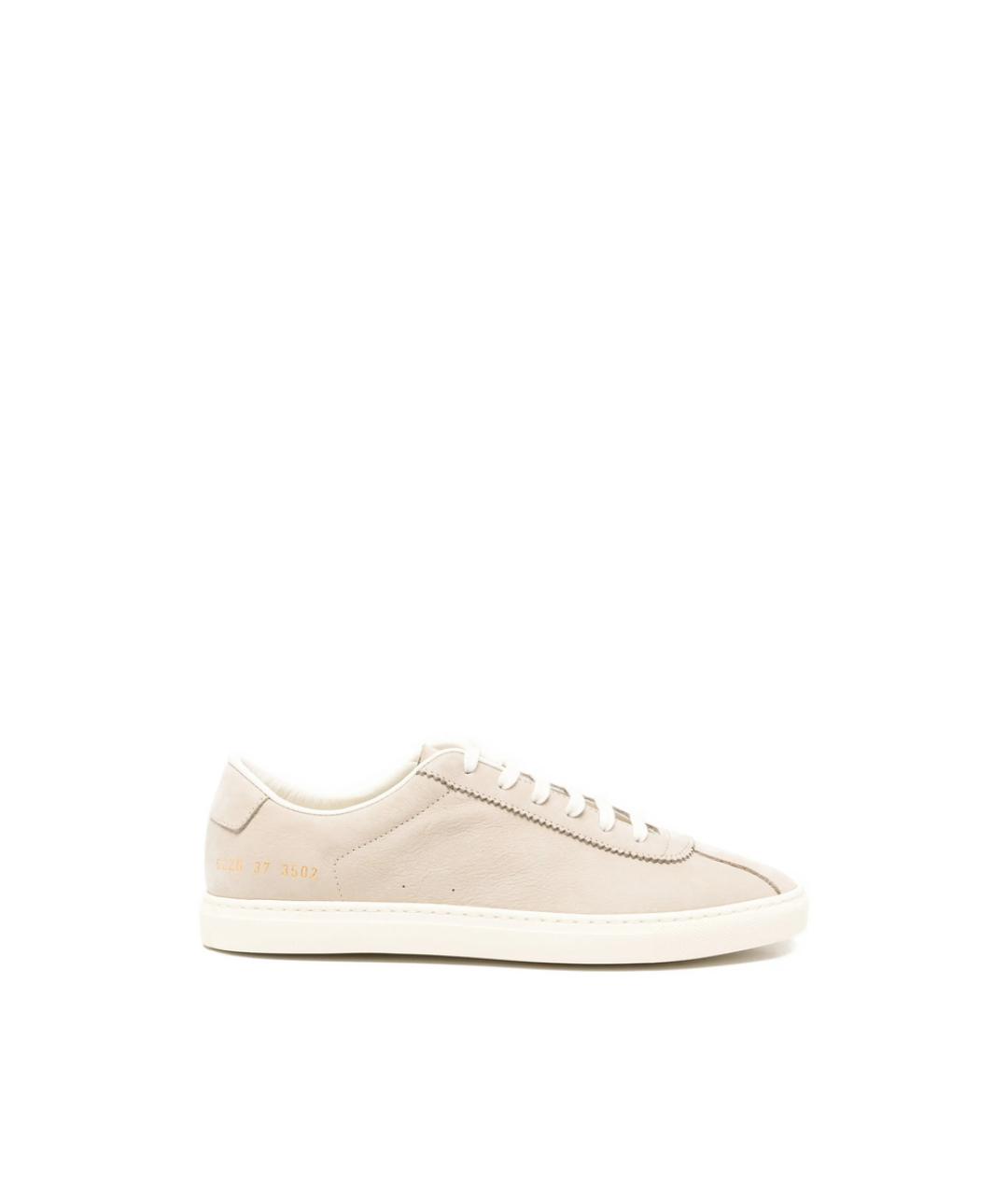 COMMON PROJECTS Бежевые нубуковые кеды, фото 1