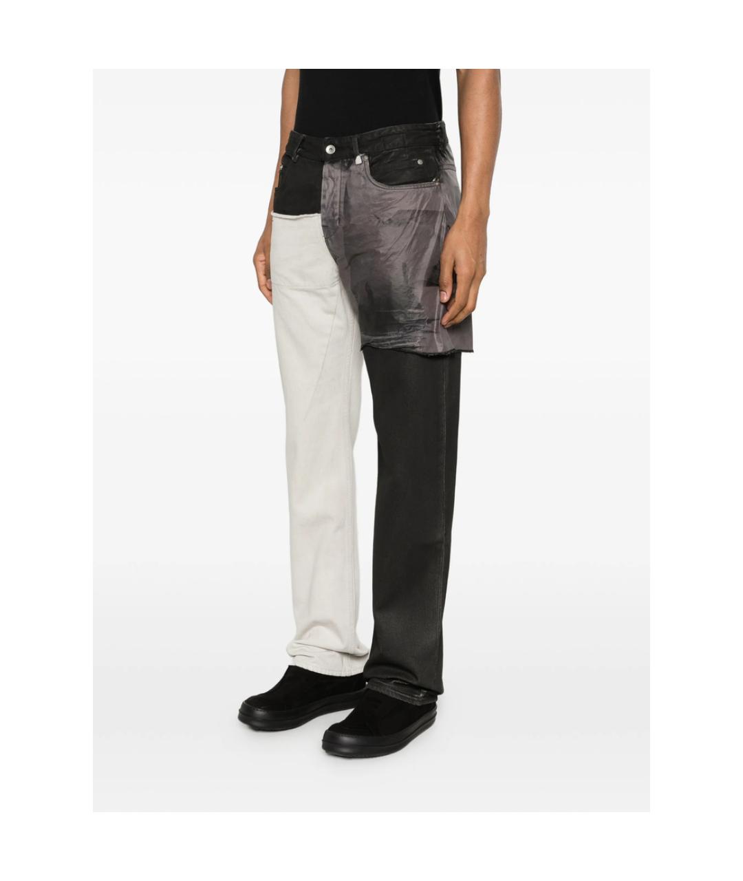 RICK OWENS DRKSHDW Мульти хлопковые прямые джинсы, фото 2