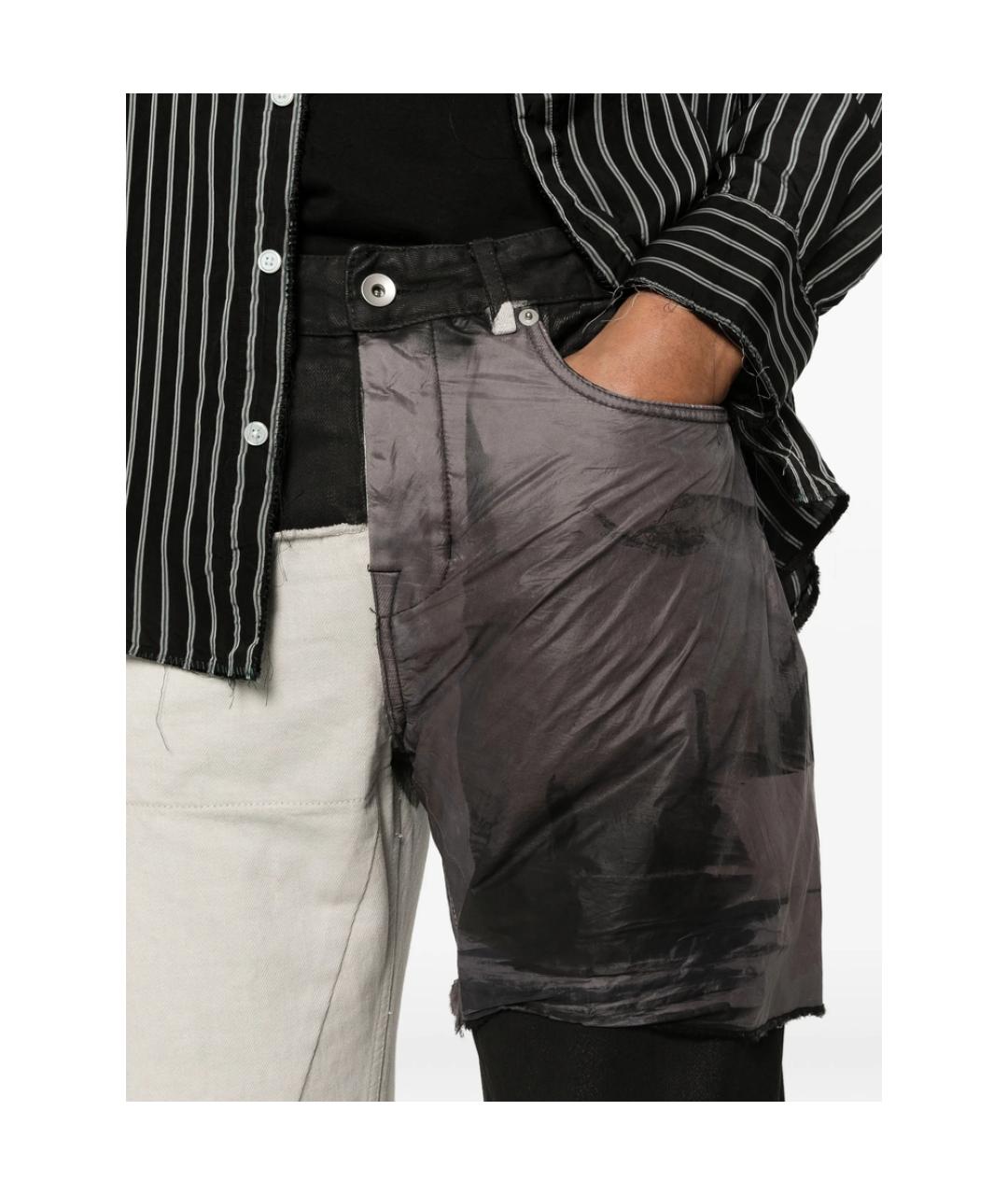 RICK OWENS DRKSHDW Мульти хлопковые прямые джинсы, фото 4