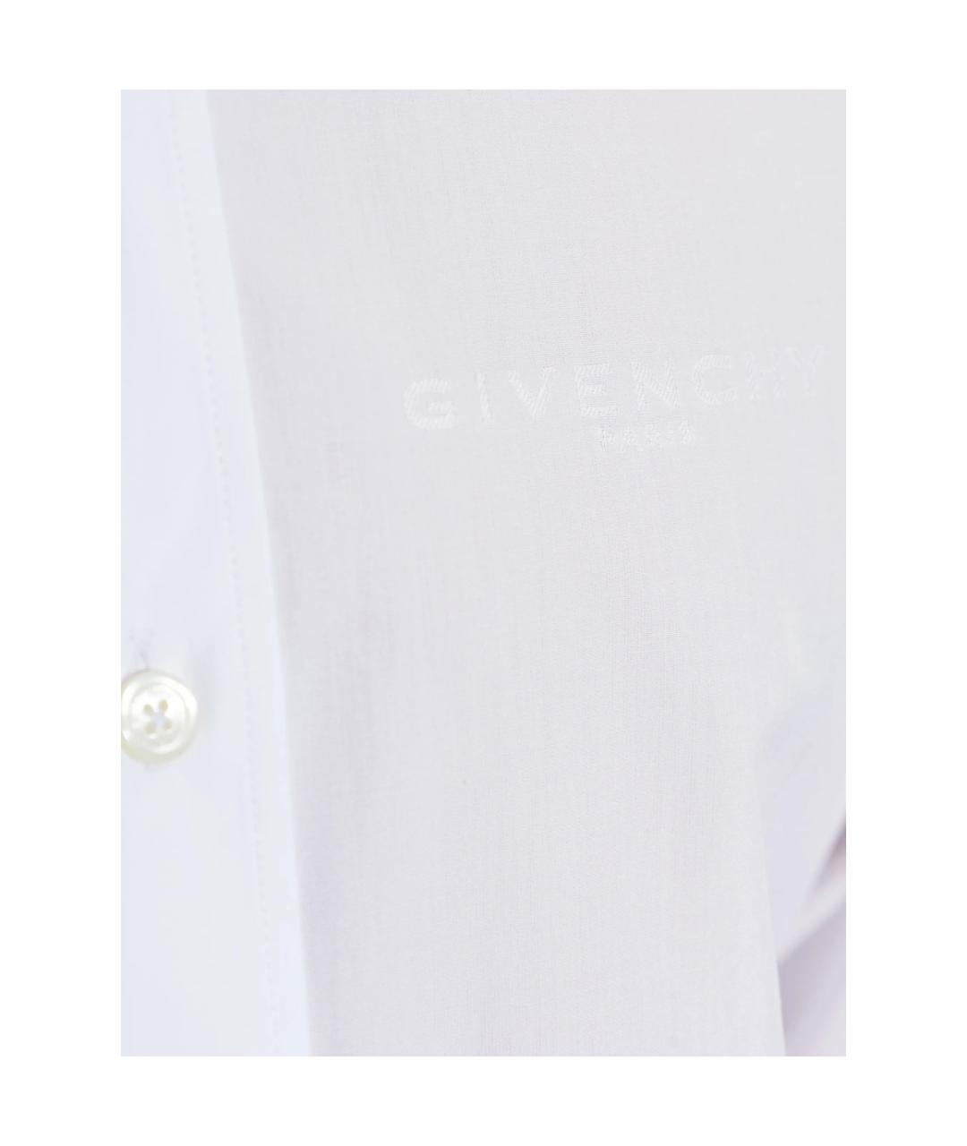 GIVENCHY Белая хлопковая классическая рубашка, фото 5