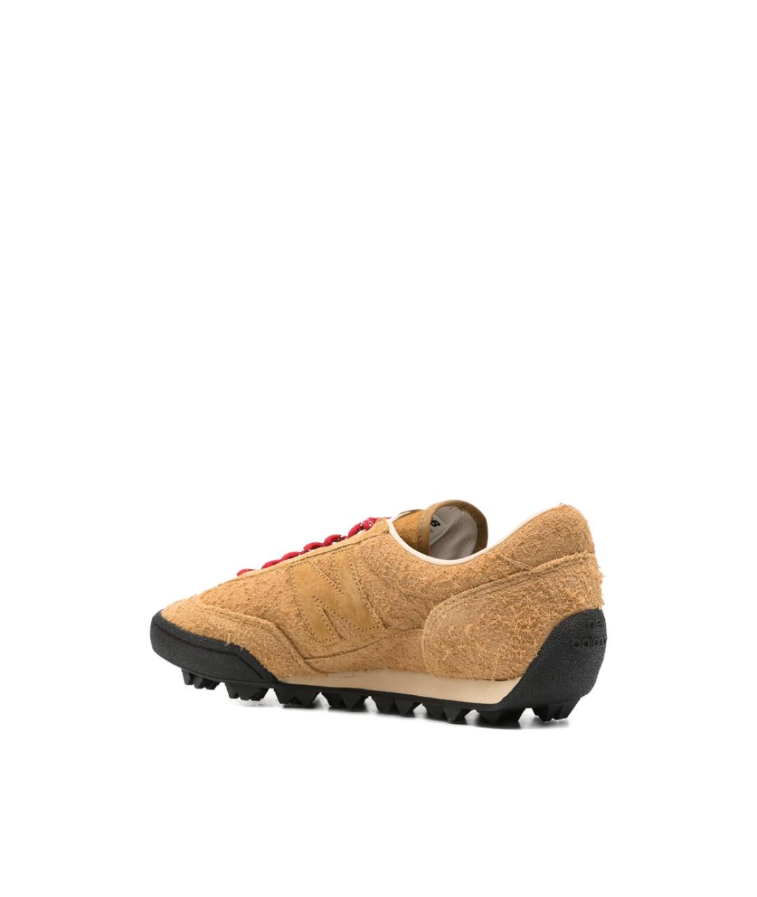 NEW BALANCE Бежевые замшевые низкие кроссовки / кеды, фото 4