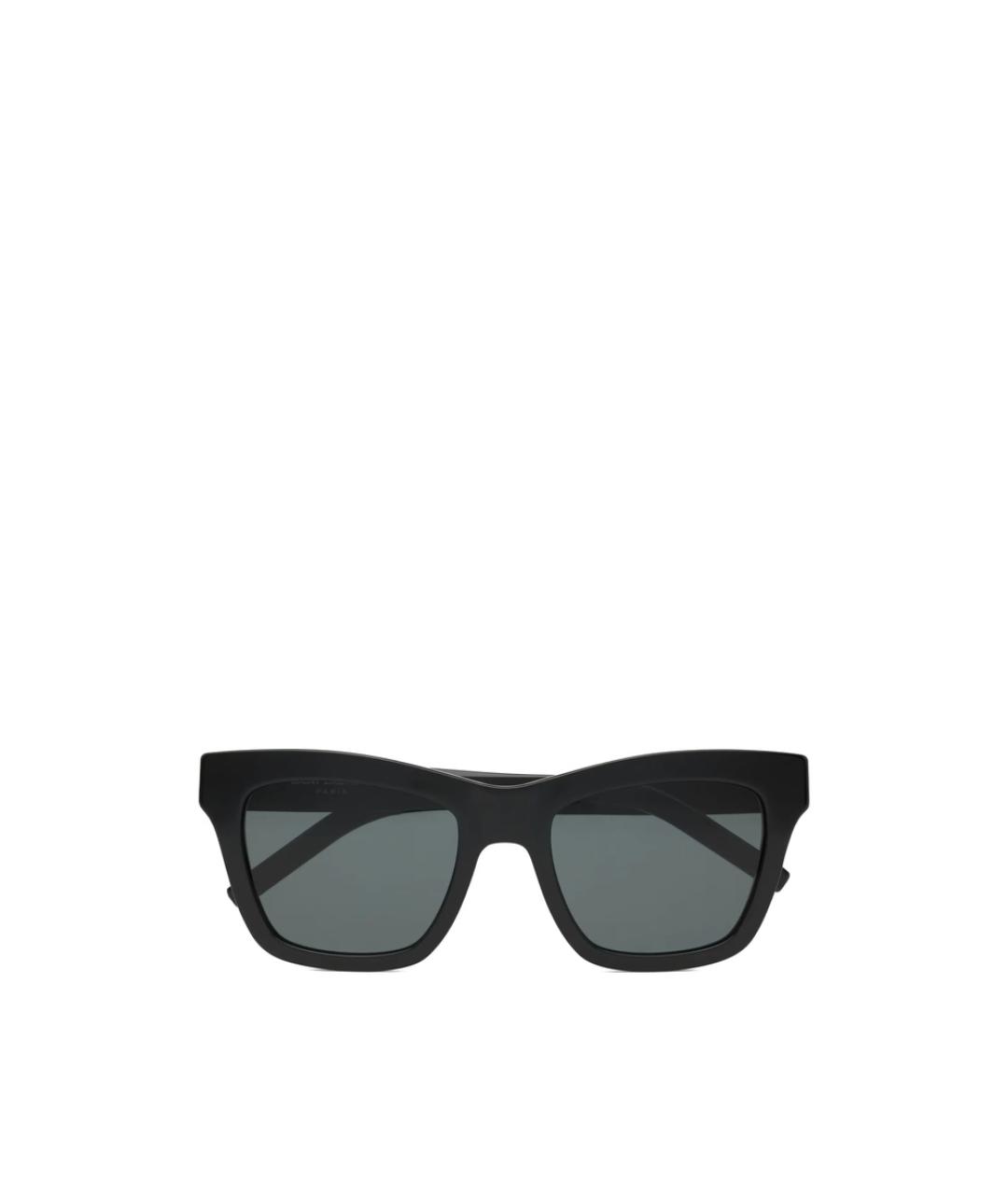 SAINT LAURENT Черные пластиковые солнцезащитные очки, фото 1