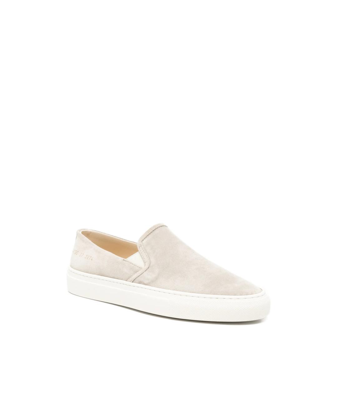 COMMON PROJECTS Серые кожаные туфли, фото 3
