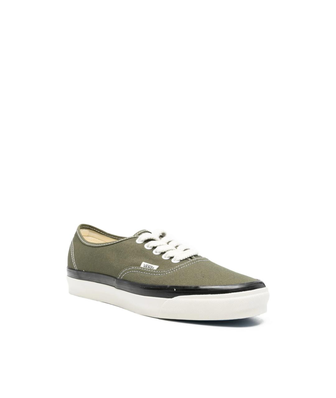 VANS Зеленые текстильные низкие кроссовки / кеды, фото 4