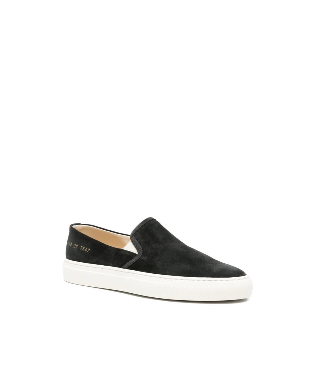 COMMON PROJECTS Черные кожаные туфли, фото 3