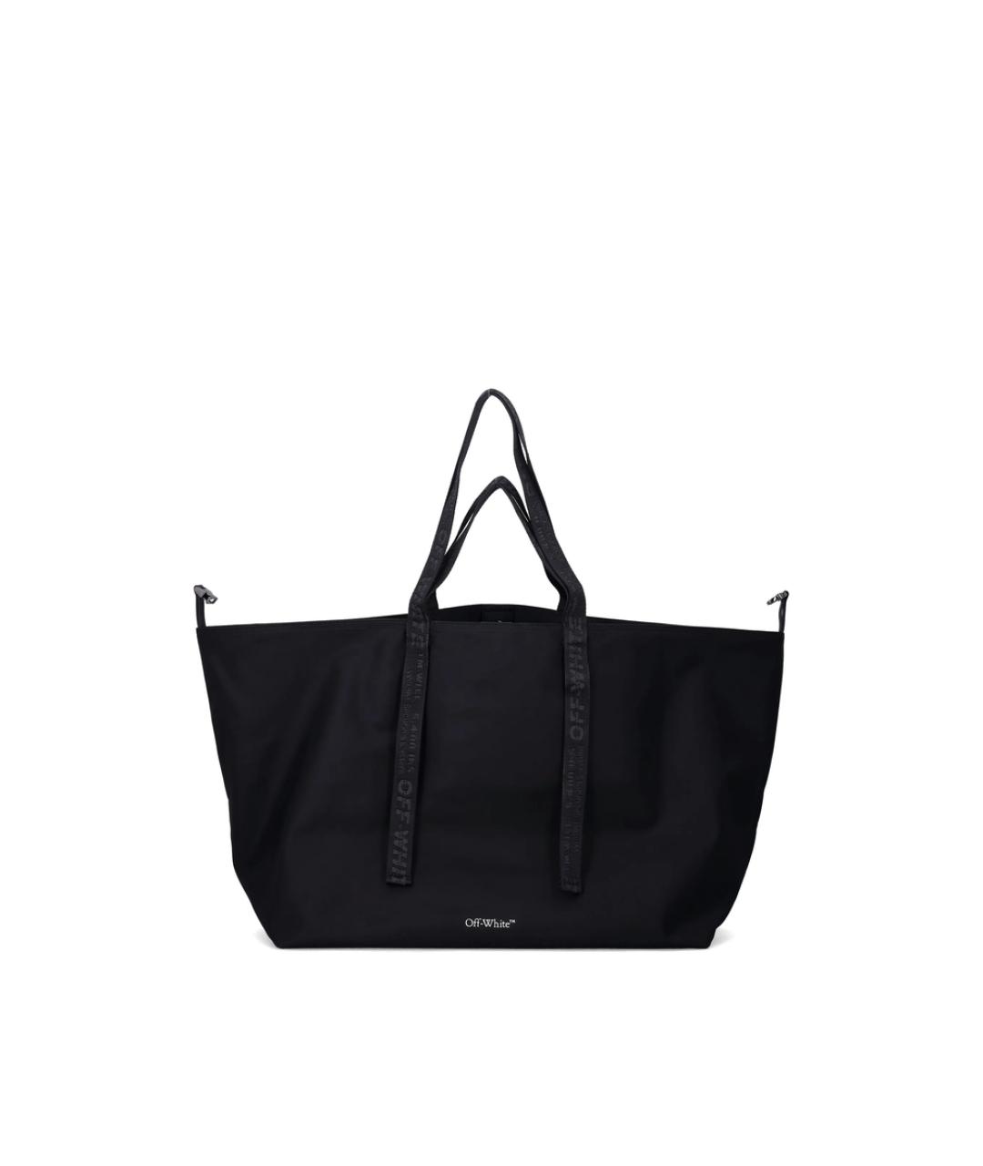 OFF-WHITE Черная сумка тоут, фото 2