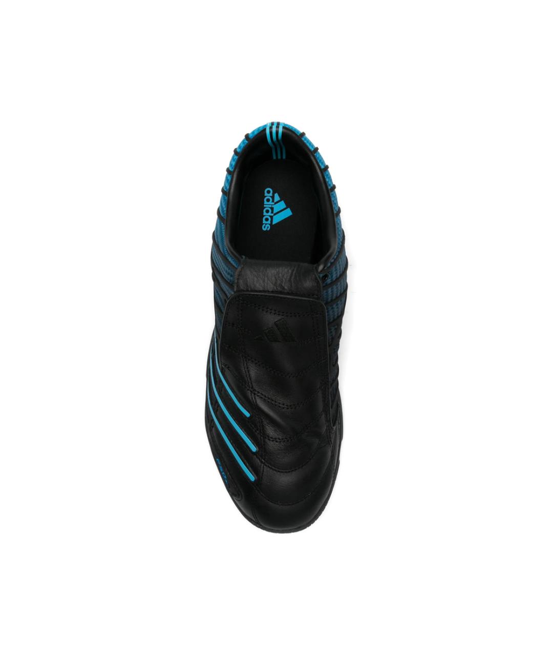 ADIDAS Черные кожаные низкие кроссовки / кеды, фото 3