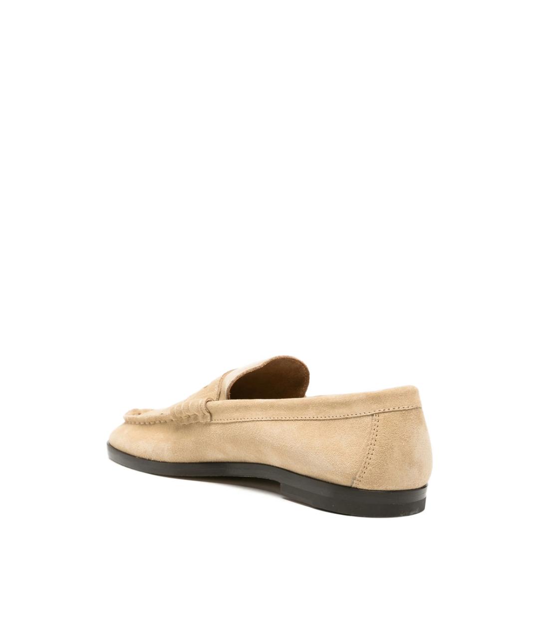 COMMON PROJECTS Бежевые замшевые лоферы, фото 4
