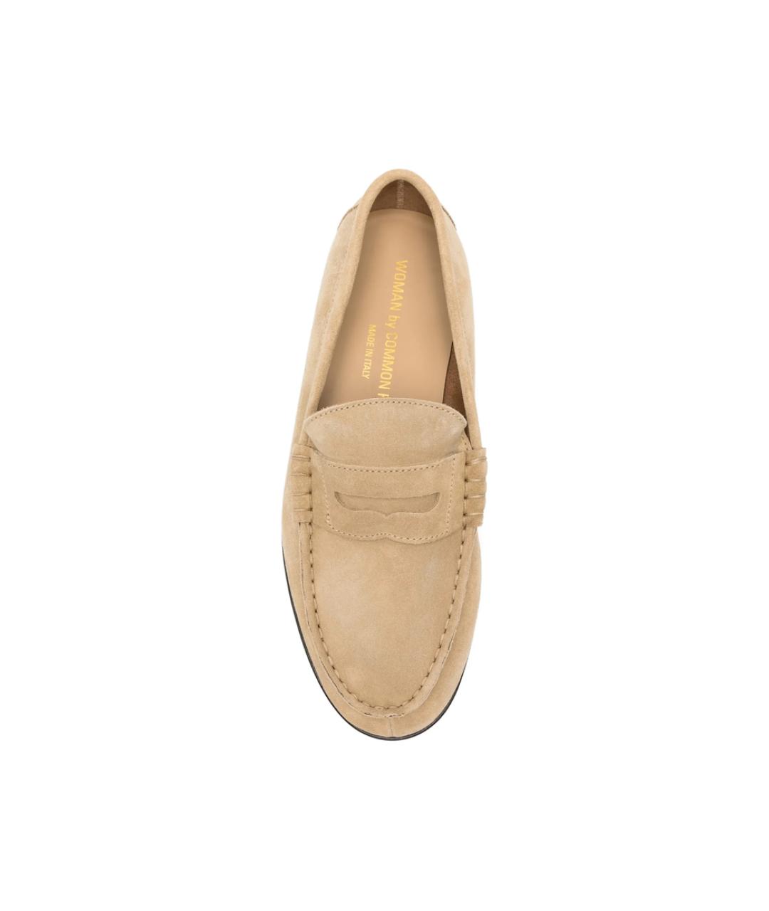COMMON PROJECTS Бежевые замшевые лоферы, фото 3