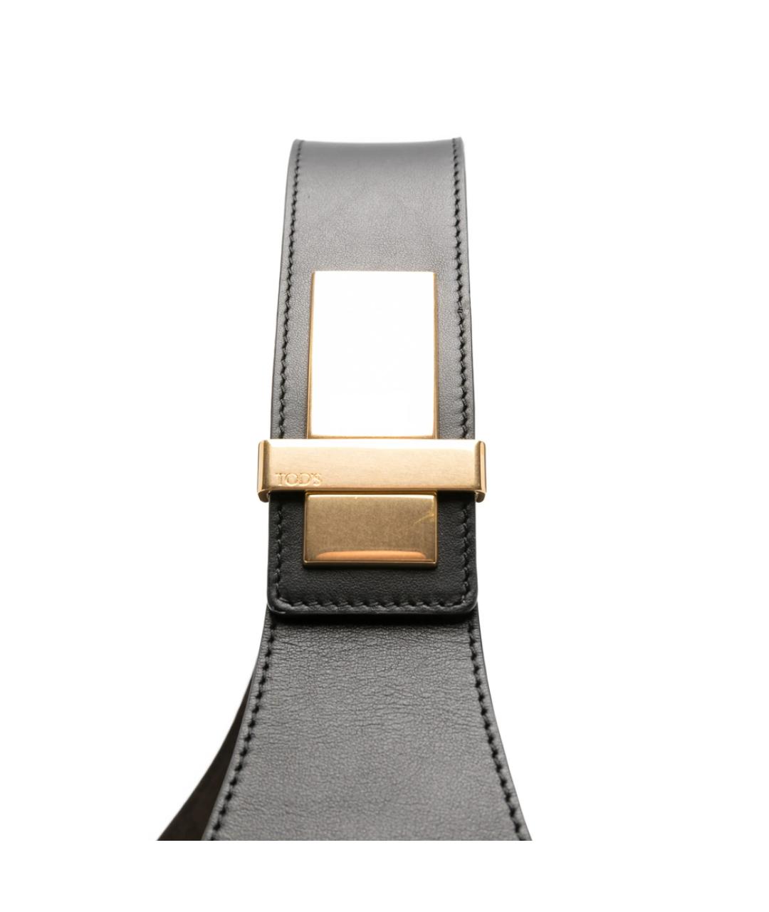 TOD'S Черная кожаная сумка через плечо, фото 2