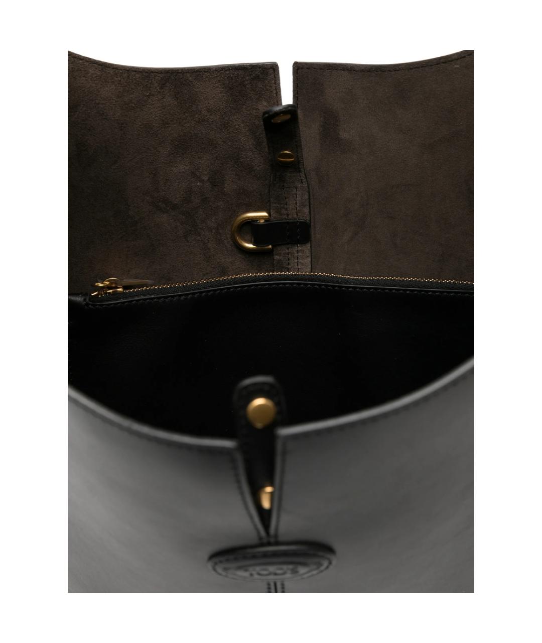 TOD'S Черная кожаная сумка через плечо, фото 3