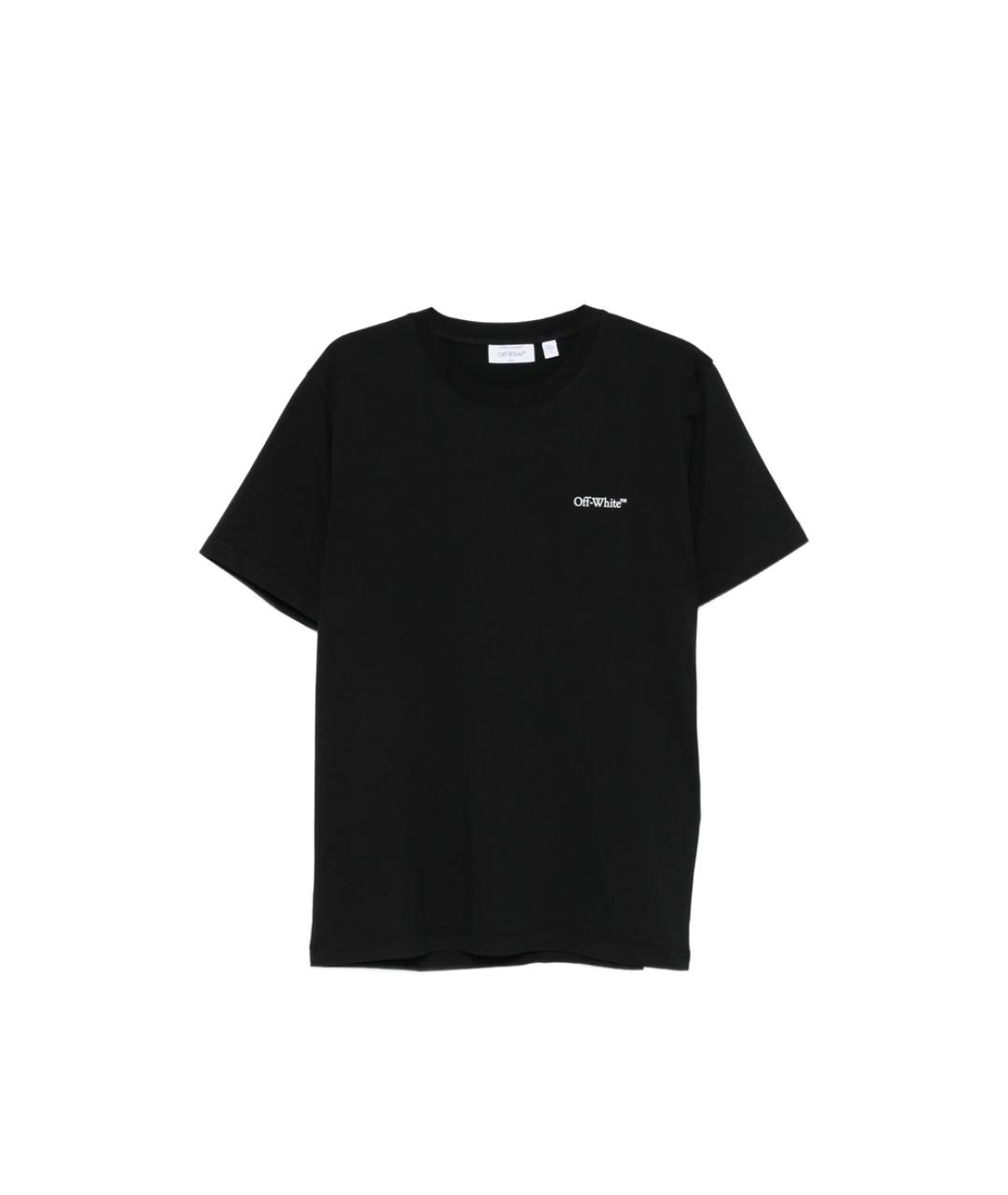 OFF-WHITE Черная хлопковая футболка, фото 1