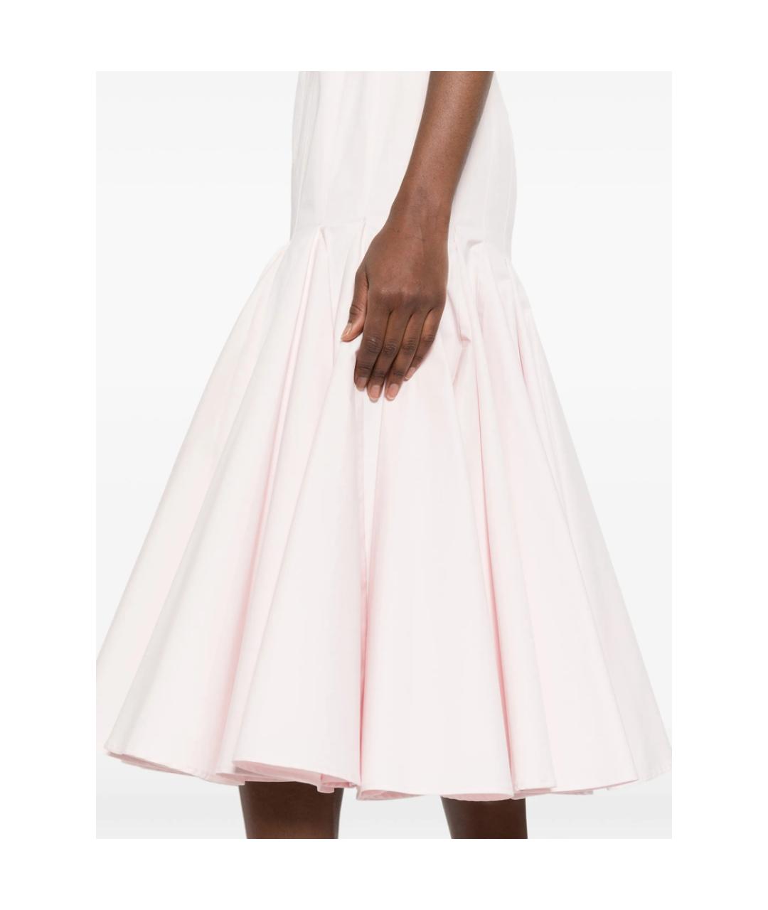 JACQUEMUS Розовое хлопковое повседневное платье, фото 5
