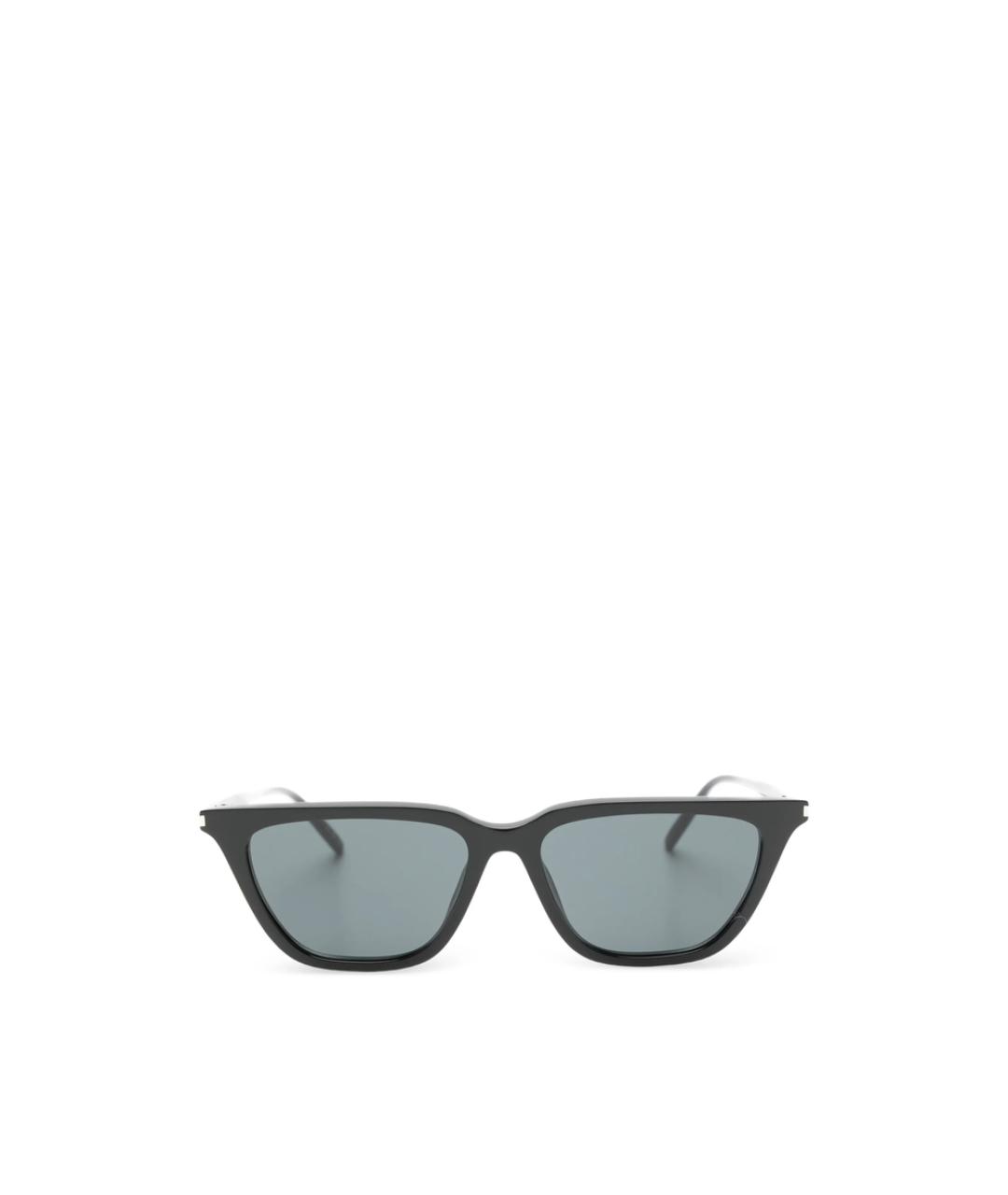 SAINT LAURENT Черные пластиковые солнцезащитные очки, фото 2